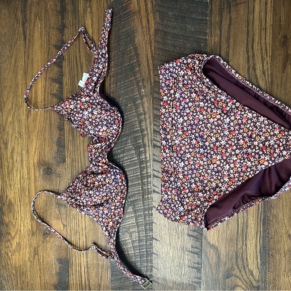 Sanctuary Plum Floral Bikini